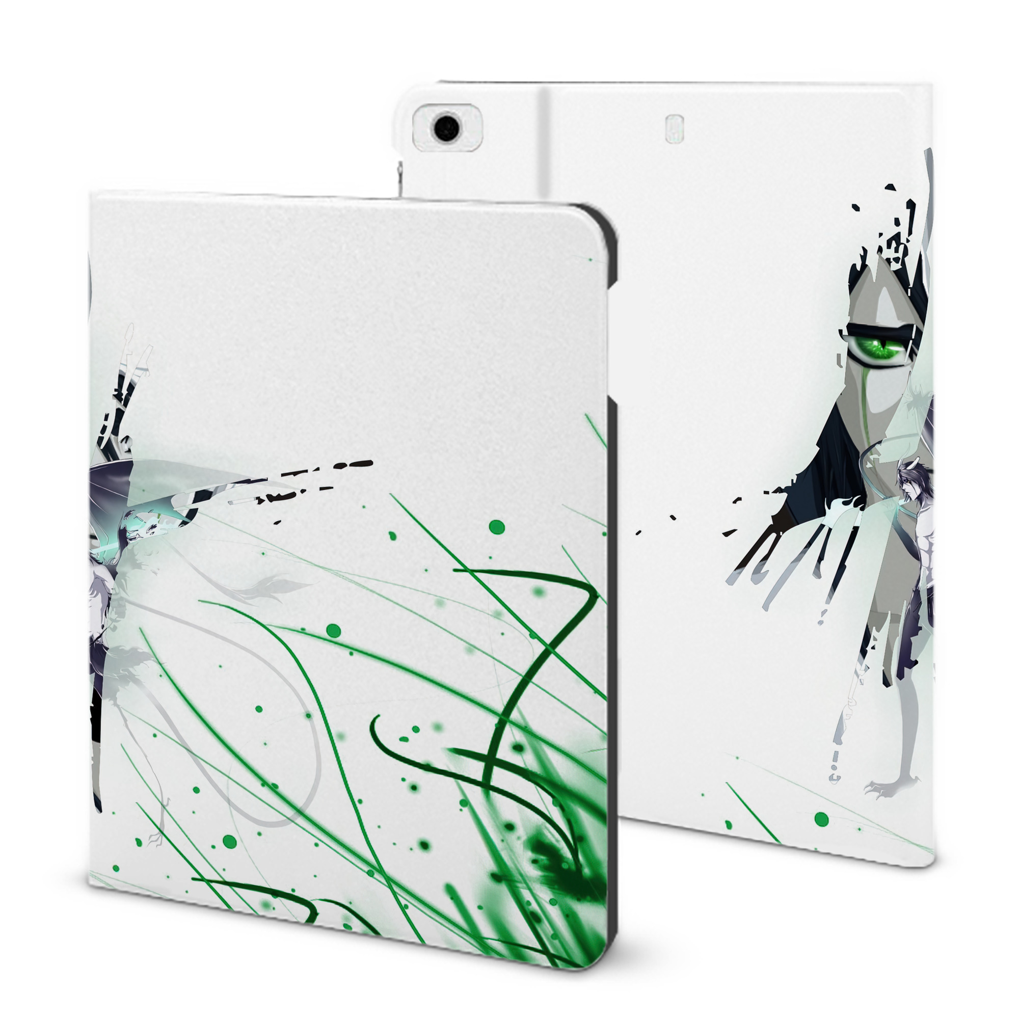 （画像用） ブリーチ BLEACH IPad ケース ブック型 PUレザー TPU 耐衝撃 軽量 薄型 ペン収納なし 全面保護 IPad 各モデル対応
